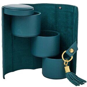 Joy Mangano 3 Tier Hard-Sided Luxury Jewelry Case / Organizer - Great for Travel